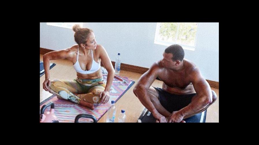 Acusan a Jennifer López y Alex Rodríguez de saltarse la cuarentena para ir al gimnasio 