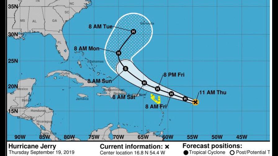 Jerry se convierte en huracán y pasaría cerca de costa noreste de Puerto Rico