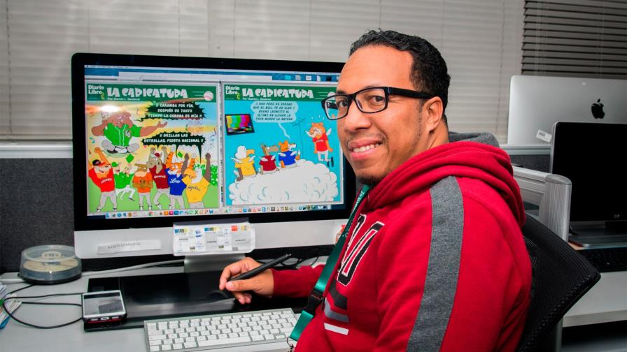 Sandoval le puso el tono jocoso a la pelota con La Caricatura de DL