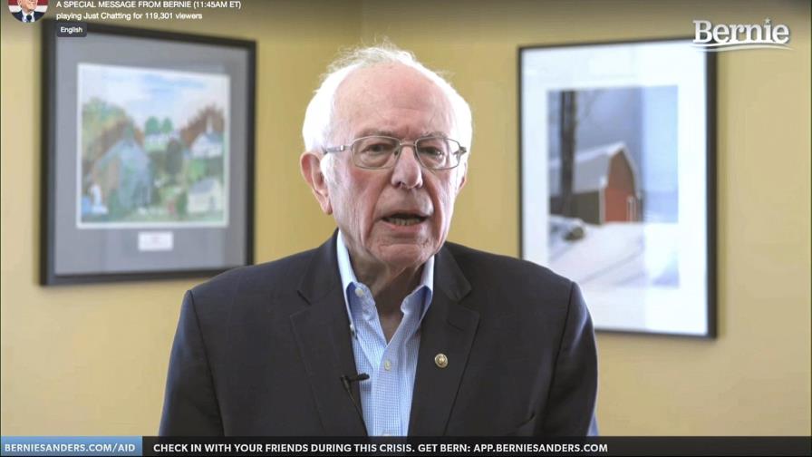 Sanders: Sería “irresponsable” no apoyar a Biden