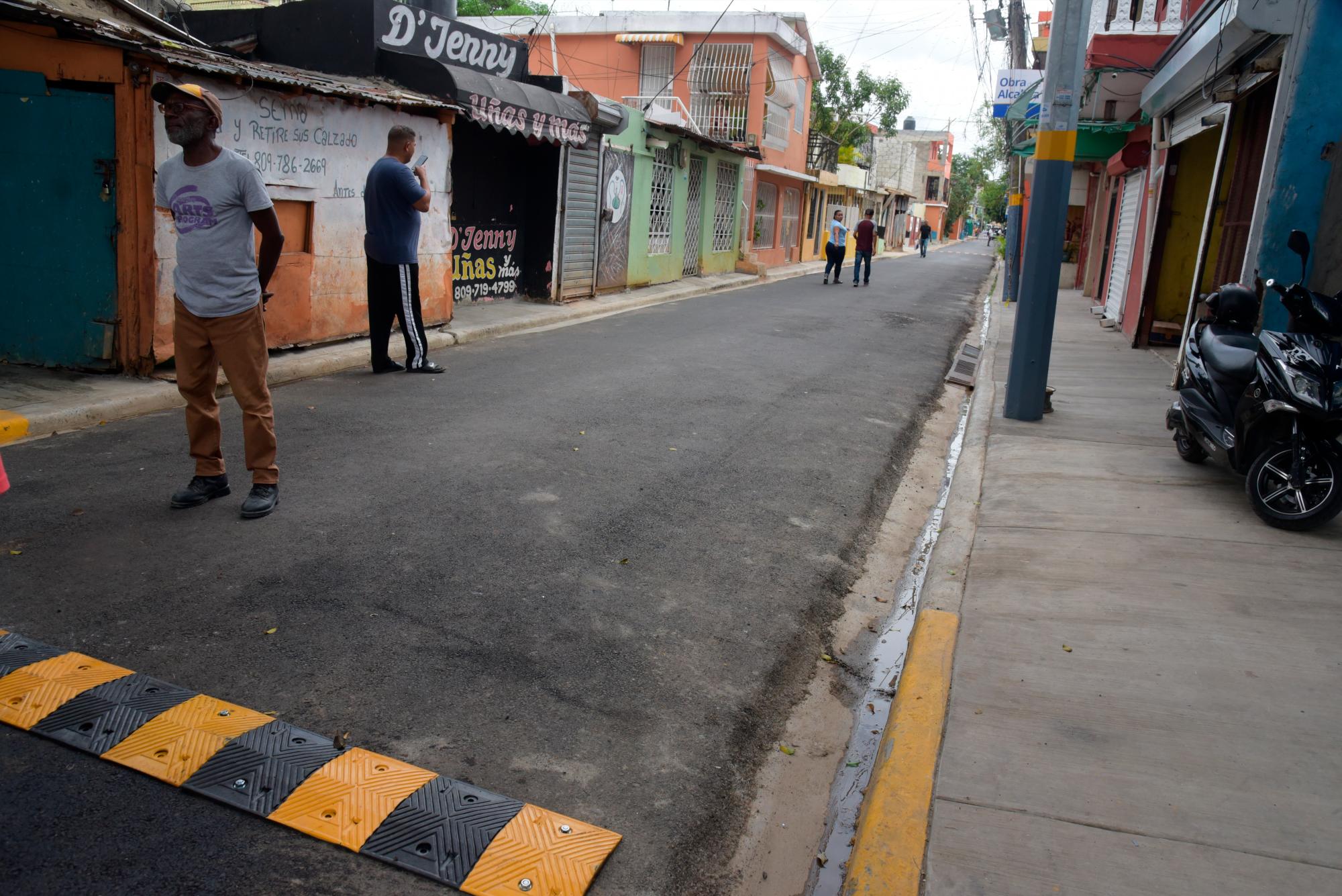 Calle Elías Piña, una de las intervenidas, donde se hacía el charco(José Justo Féliz)