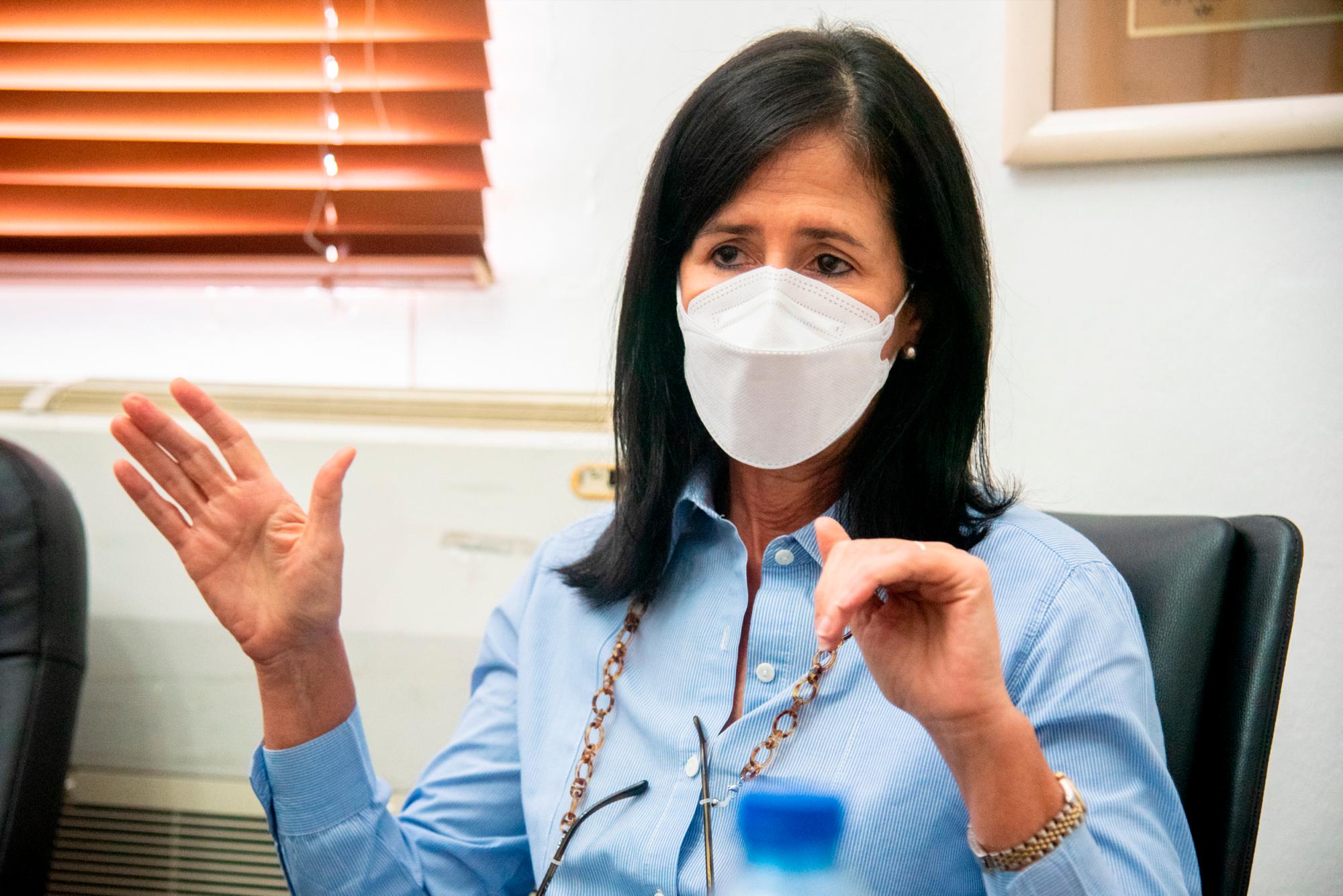 Julia Guerra de Oller, presidenta de la Liga Dominicana contra el Cáncer.