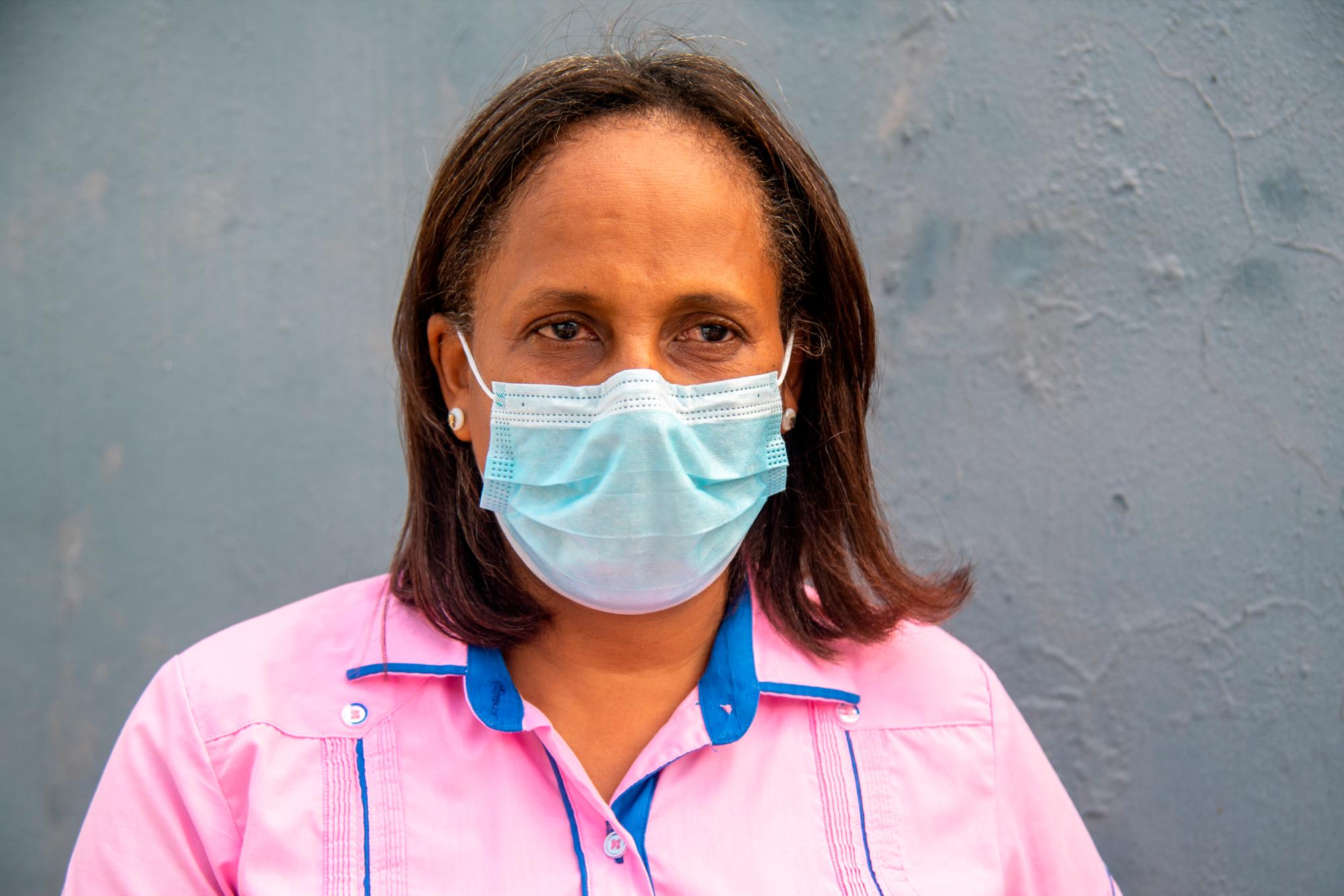 Santa Mercedes Graciano, dirigente de la Junta de Vecinos La Ciénaga.