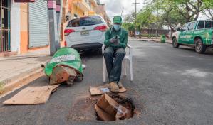 Tanque de alerta verde en Ciudad Colonial