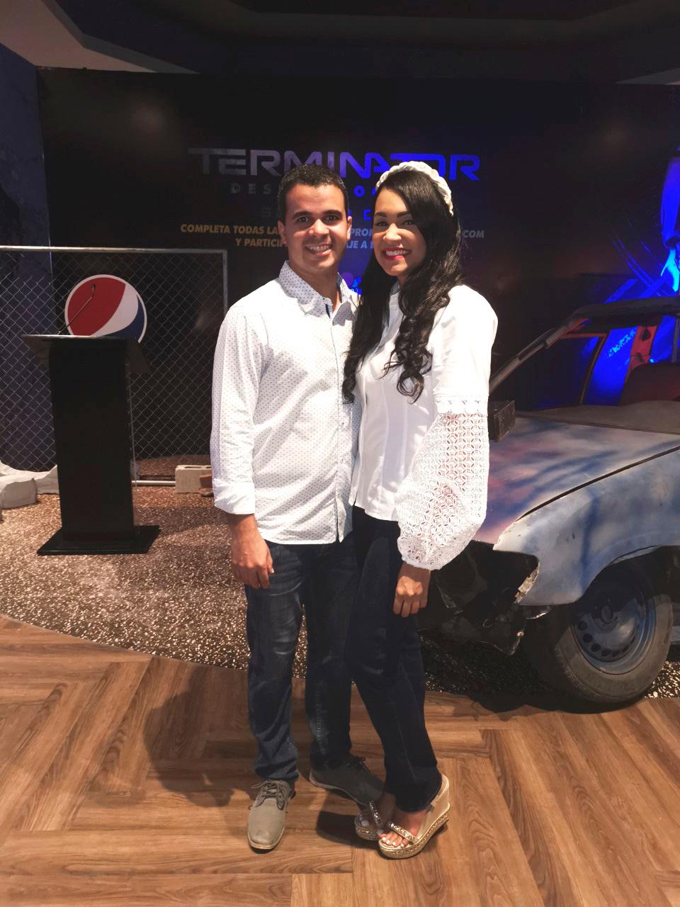 Jose´ Lluveres y Yamel Mora.