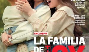 Joy Huerta posa por primera vez junto a su esposa y su hija