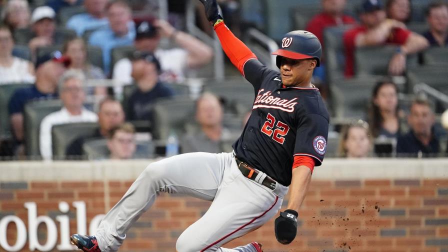 Nacionales vencen a Bravos, con jonrón de Soto Nacionales vencen a Bravos, con jonrón de Soto