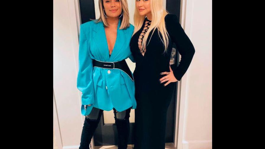Karol G y Christina Aguilera brillan en el estreno de “The Addams Family”