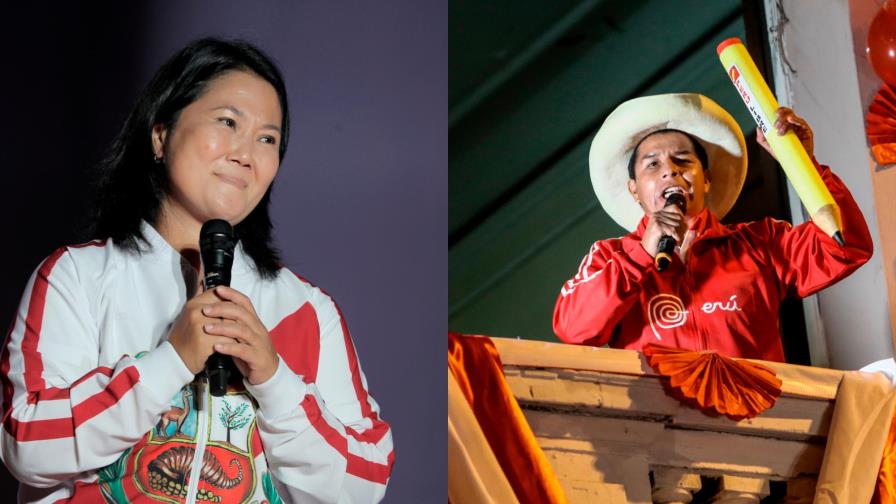 La hora de la verdad entre Fujimori y Castillo llega al convulsionado Perú