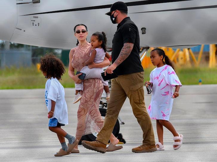 Kim Kardashian y Kanye West salen de República Dominicana tras breves vacaciones familiares