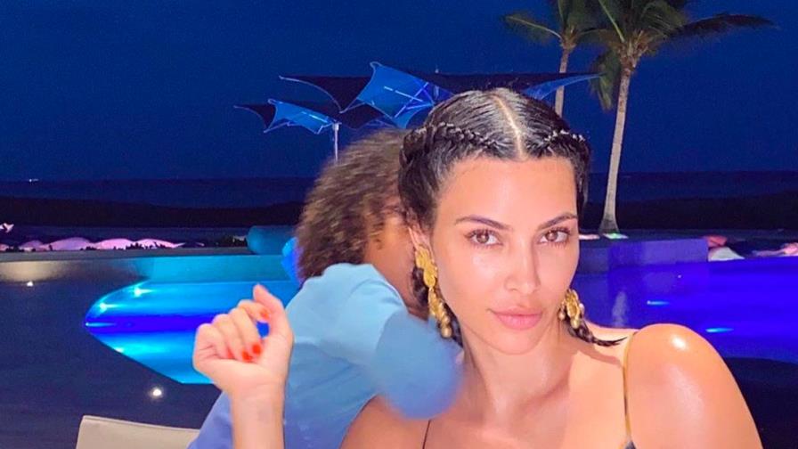 Kim Kardashian en República Dominicana con su familia