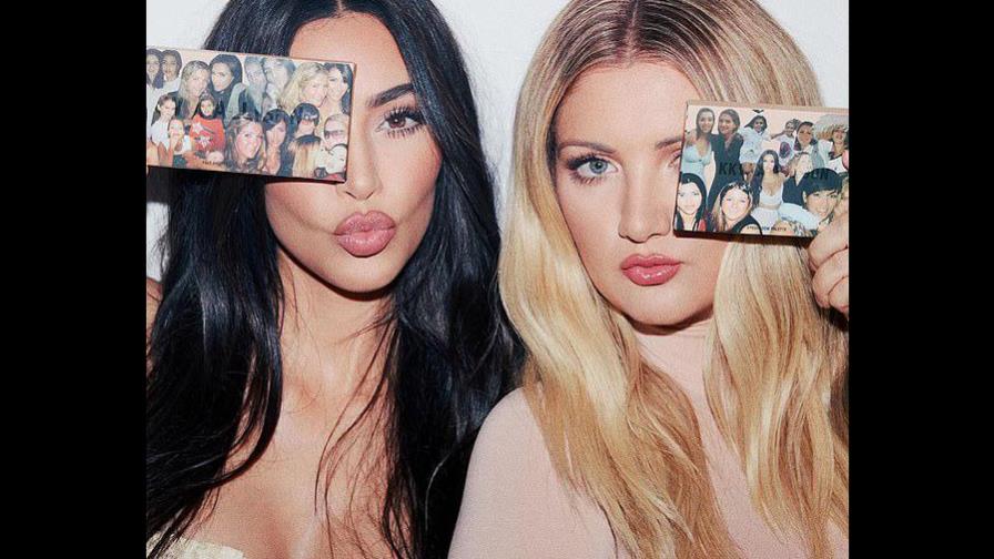Kim Kardashian lanza línea de cosméticos junto a su mejor amiga de infancia