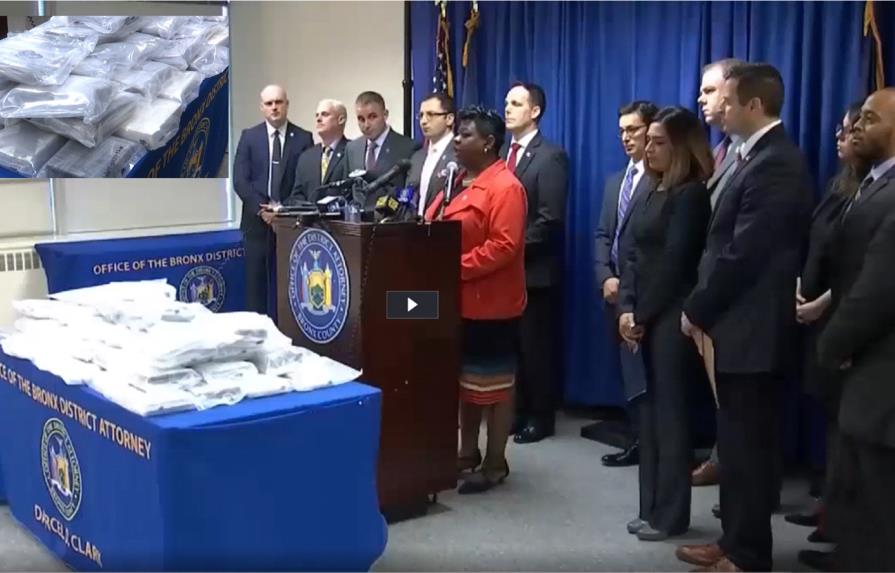 La DEA decomisa en El Bronx  80 kilos  de cocaína valorados en US$3 millones 