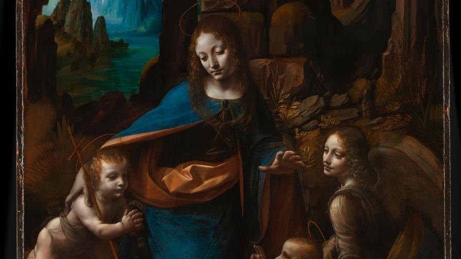 La Virgen de las Rocas de Da Vinci, a través de todos los sentidos