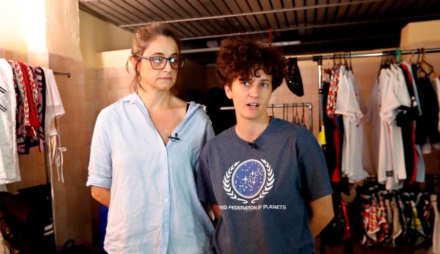 Las diseñadoras Leire Fernández e Idania del Río.