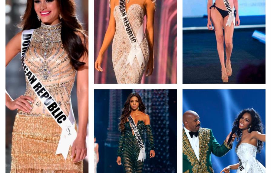 Así les ha ido a las dominicanas en el Miss Universo en los últimos cinco años