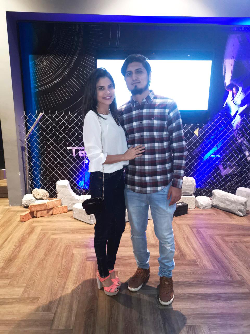 Laura Troche y  Anthony Eugado.