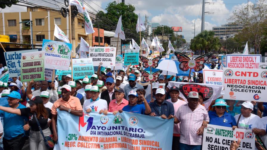 Trabajadores conmemoraron su día en medio de reclamos en RD