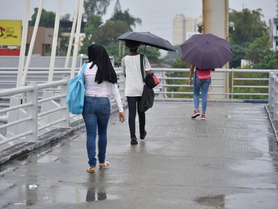 Alerta amarilla en siete provincias y el Distrito Nacional por lluvias