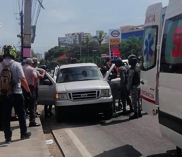 Hombre se hirió por accidente en la avenida Lope de Vega