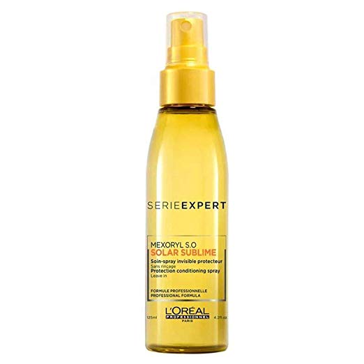 L’Oreal Solar Sublime: recomendado para todo tipo de cabello, contiene Aloe Vera y vitamina E para proveer la máxima protección en contra de los rayos UV (SPF + Mexoryl S.O).