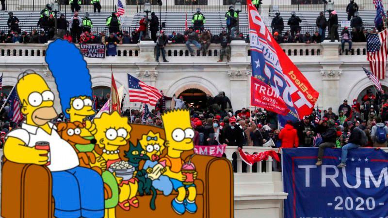 ¿Los Simpson predijeron el asalto al Capitolio de Estados Unidos que terminó en tragedia?