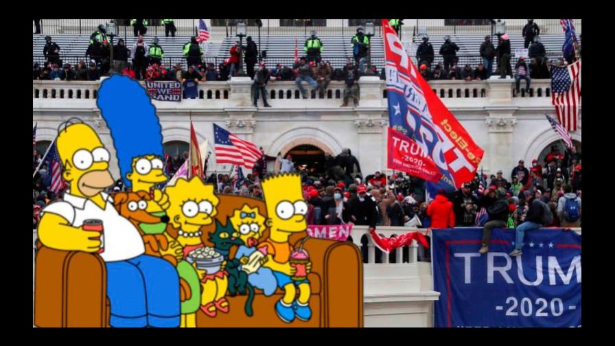 ¿Los Simpson predijeron el asalto al Capitolio de Estados Unidos que terminó en tragedia?