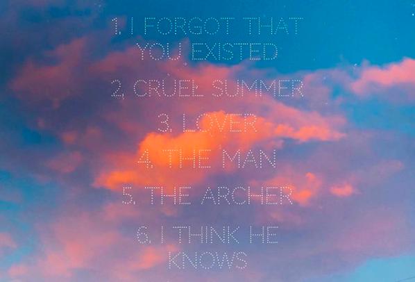 Taylor Swift compartió el tracklist del álbum ‘Lover’ una semana antes de su lanzamiento mundial. 