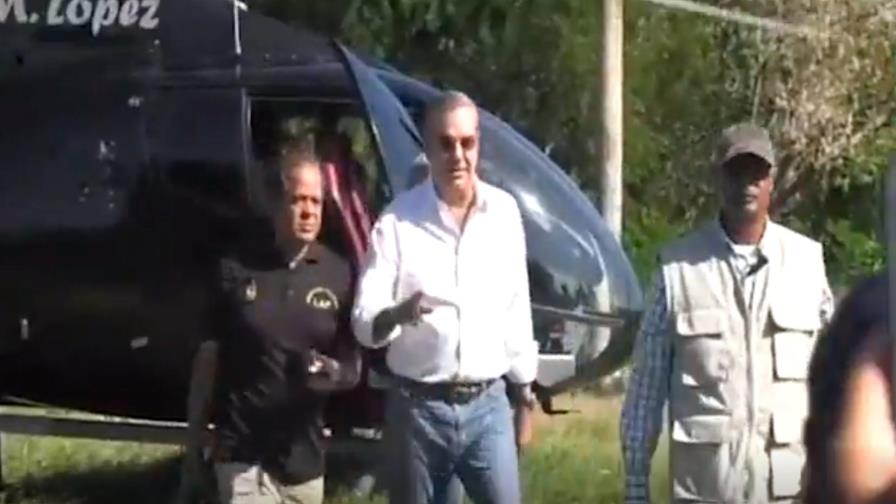 Video | Luis Abinader viajó en helicóptero del regidor acusado de lavado de activos