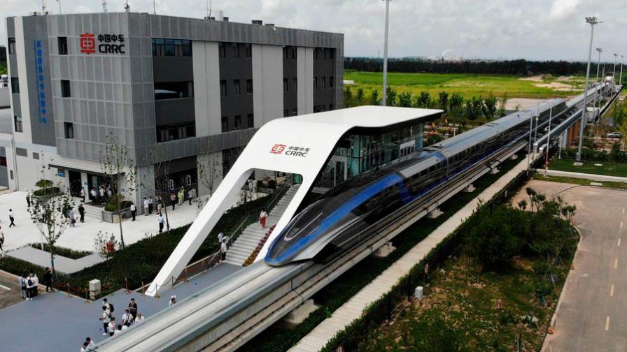 China presenta nuevo tren de levitación magnética de alta velocidad