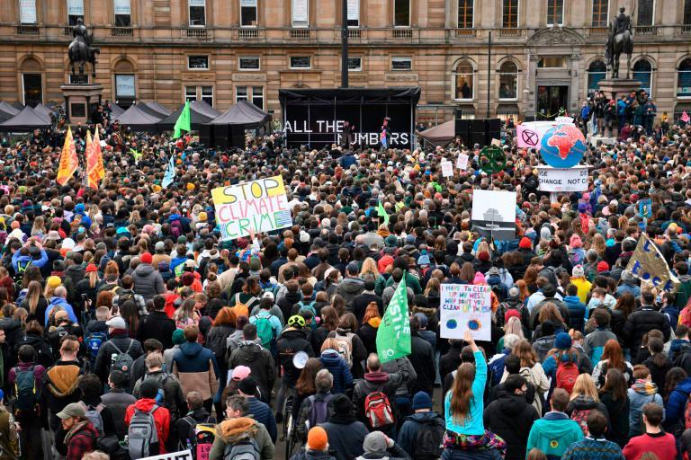 Arranca la gran manifestación de Glasgow para exigir justicia climática