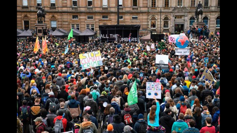 Arranca la gran manifestación de Glasgow para exigir justicia climática