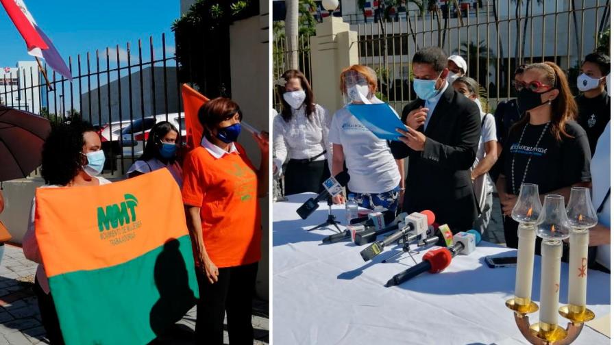 Grupos a favor y en contra del aborto vuelven a coincidir frente al Congreso Nacional