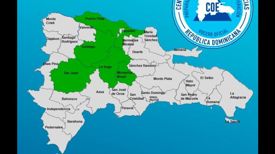 El COE mantiene alerta meteorológica sobre seis provincias 