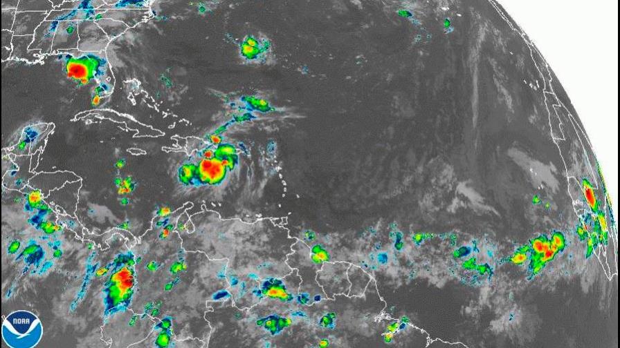 Depresión tropical Grace se desplaza al sur del territorio dominicano