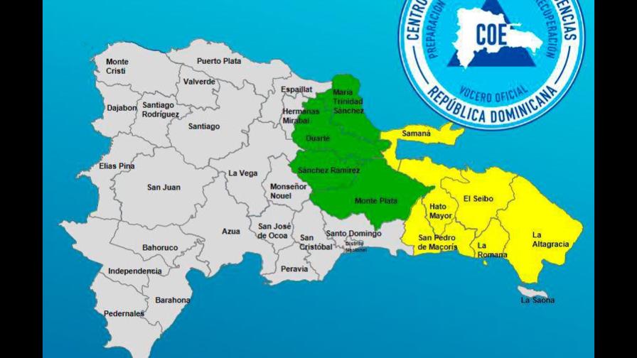 El COE pone a 10 provincias en alerta por tormenta Dorian El COE pone a 10 provincias en alerta por tormenta Dorian