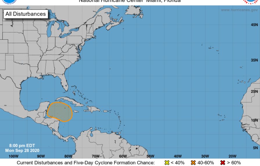 Un ciclón tropical podría formarse en los próximos cinco días sobre el Caribe occidental