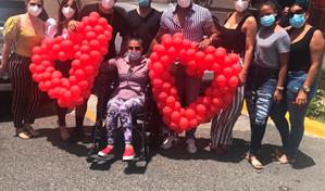 La acordeonista María Díaz recibe el alta médica