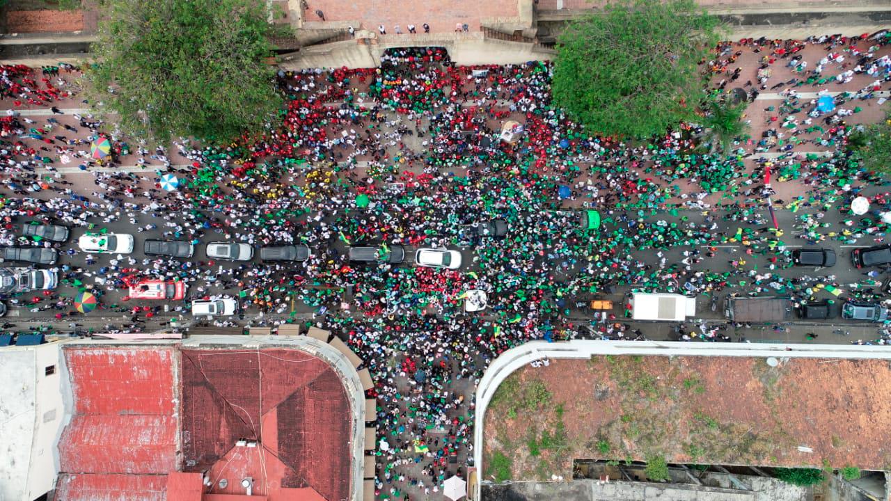 Marcha por la democracia.