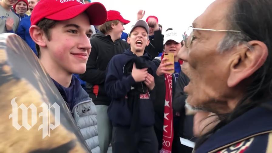 Joven del vídeo viral con nativo en EEUU pide 250 millones al Washington Post