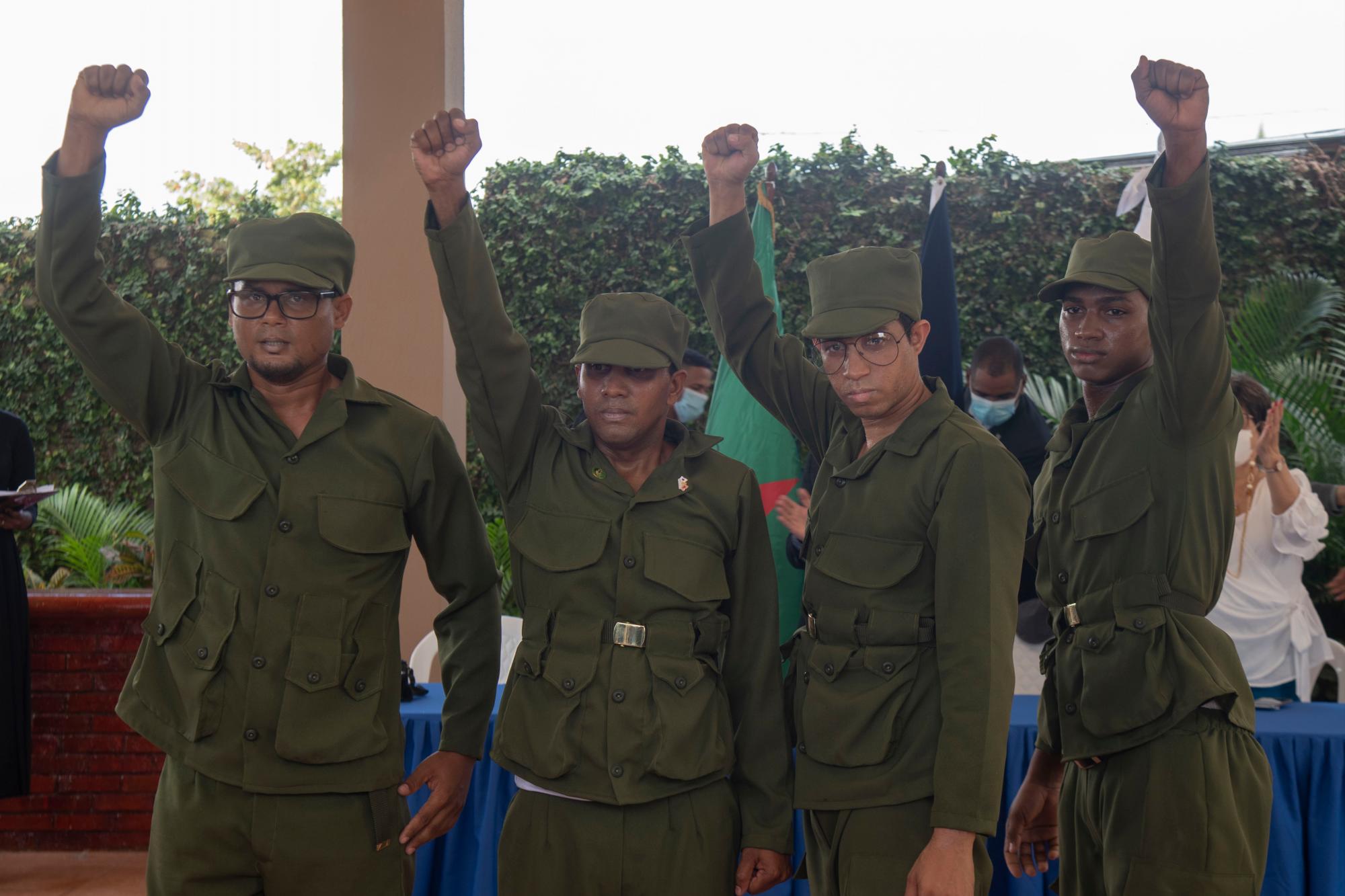Jóvenes interpretan a los cuatro palmeros caídos en Las Américas 