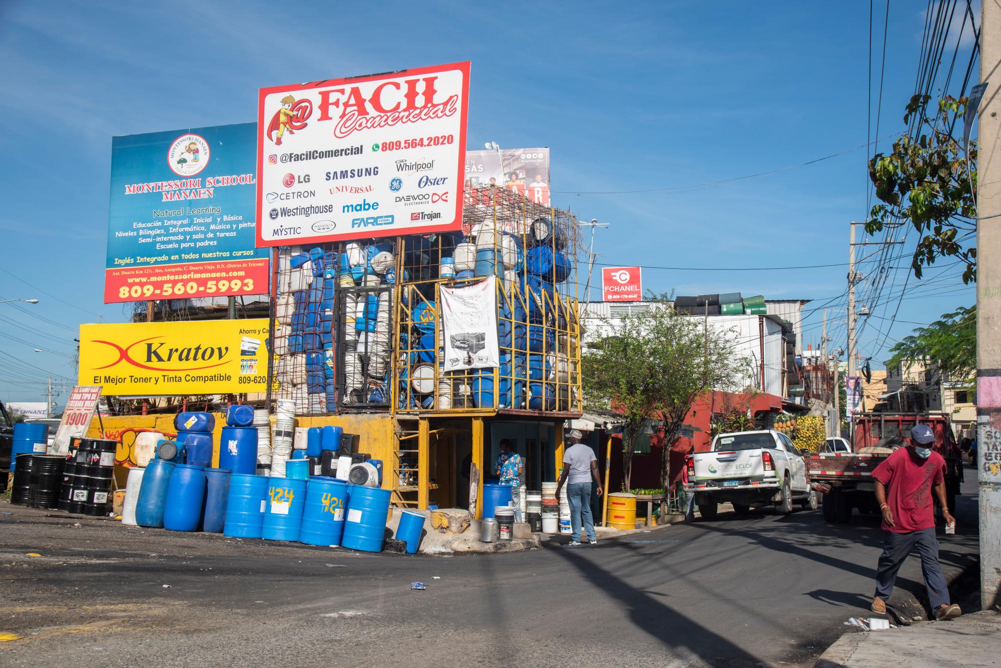 La famosa entrada de “Los Tanquecitos”.