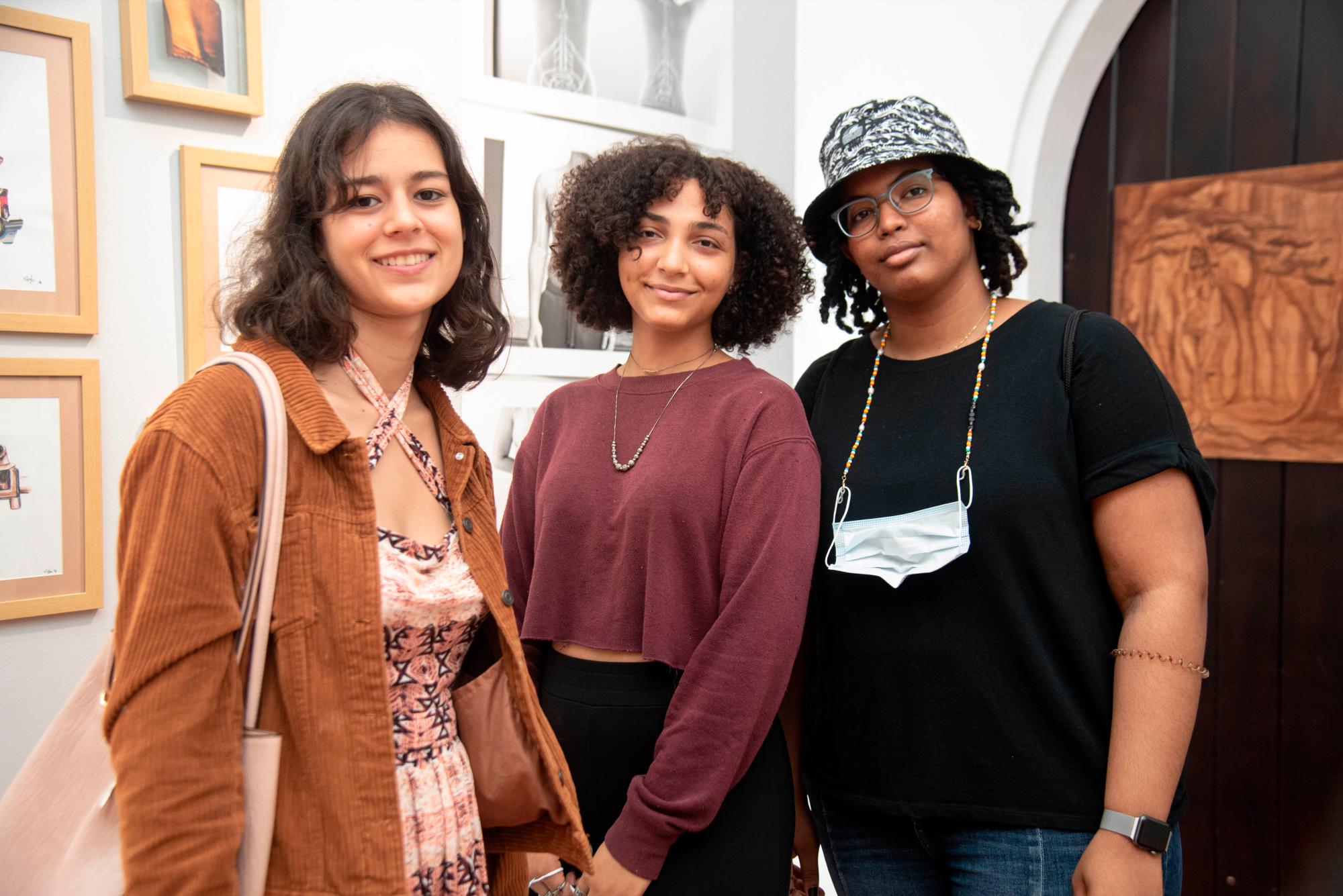 Andrea Alonso, Danilka Reinoso y Camille Morillo.