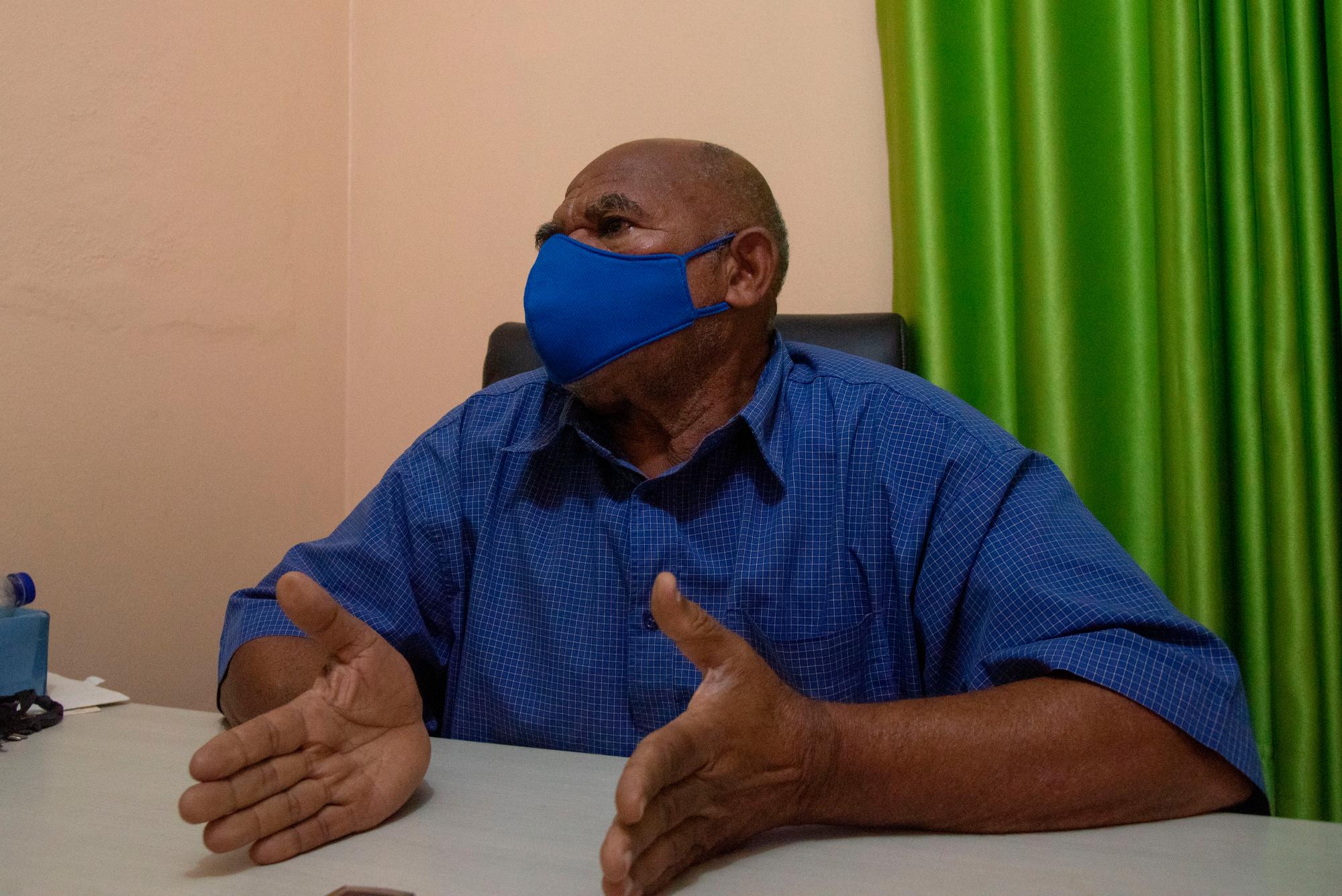 Américo de Los Santos, dirigente de Cochonuca. 