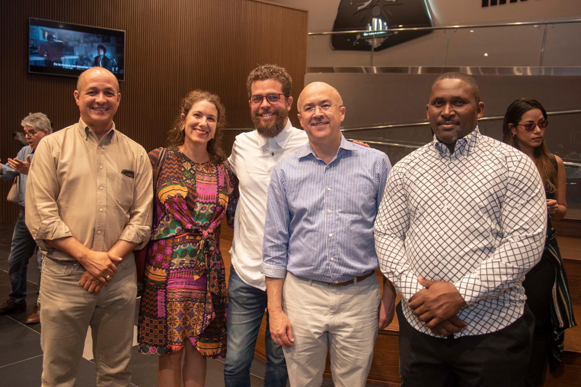 Nelson Bautista, Yolanda León, Pablo Lozano, Francisco Domínguez Brito y Ramón Pérez.