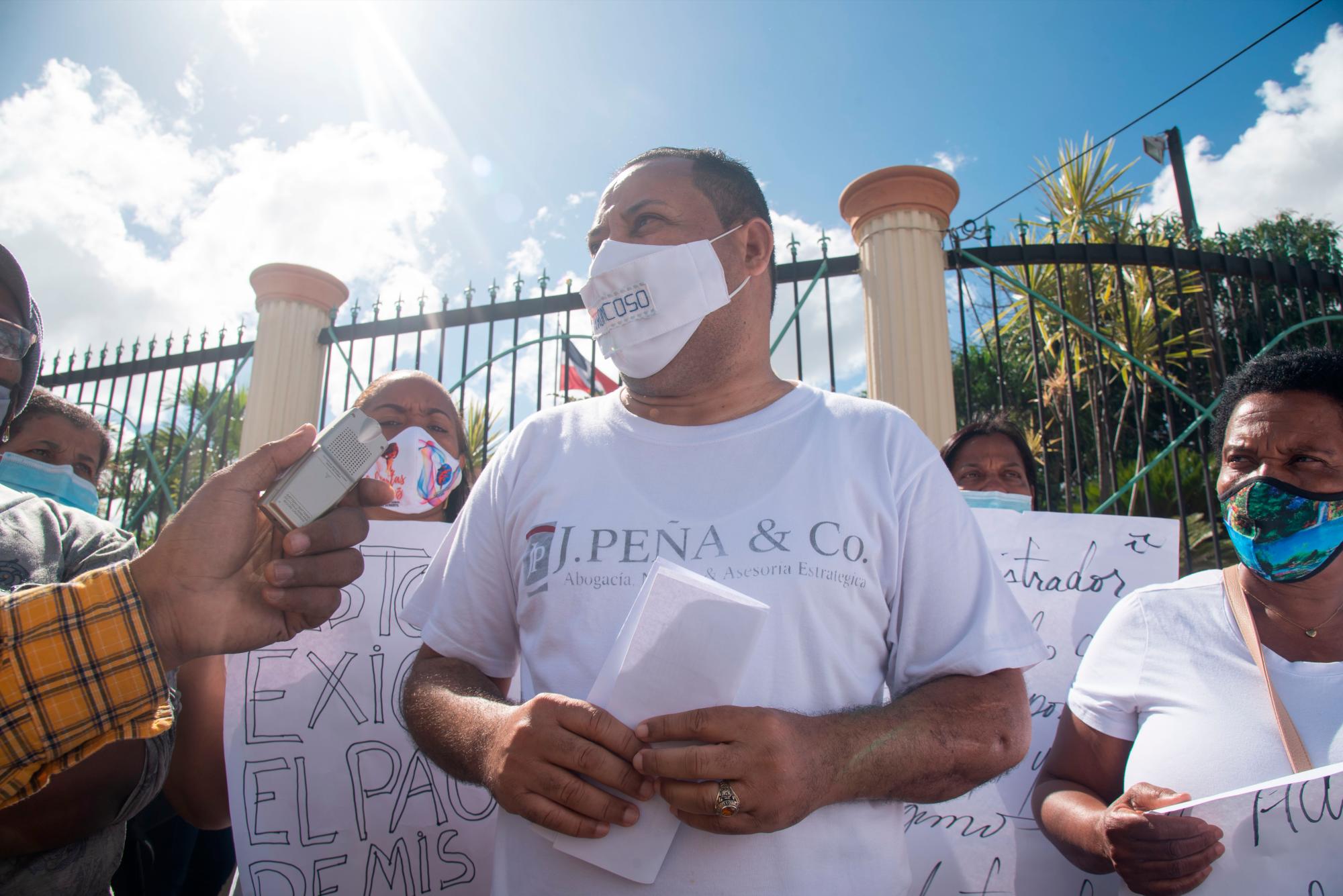 Mario Cedeño, vocero de los cancelados.