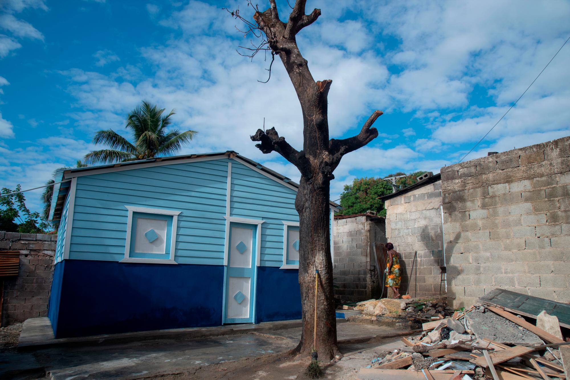 La nueva casa de la familia de Xiomaury Amparo Agustín.