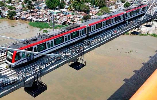 Llegará al país el jueves un tren con tres vagones para el Metro de Santo Domingo