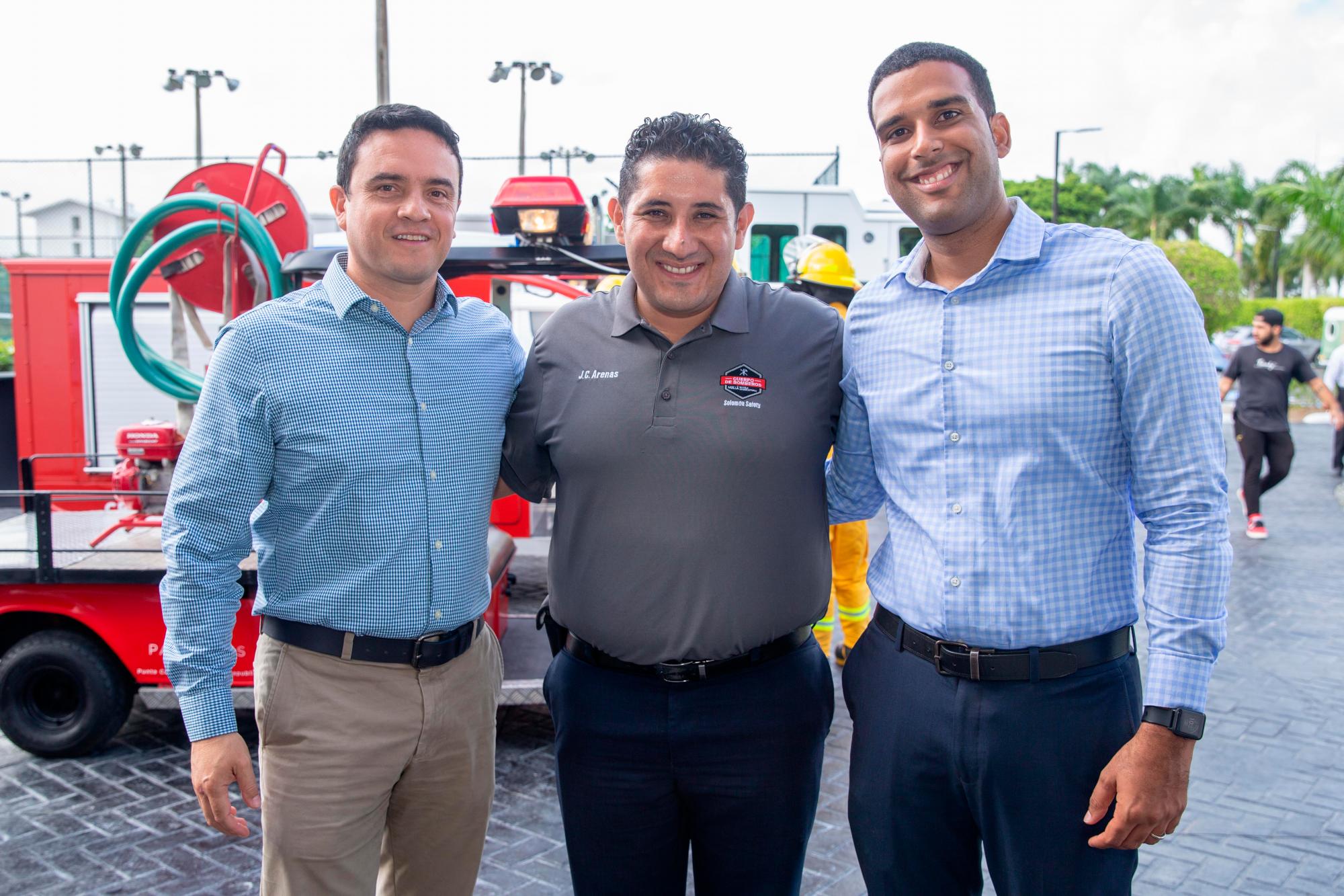 Jairo Isaza, Juan Carlos Arena y Wilbert Santos.