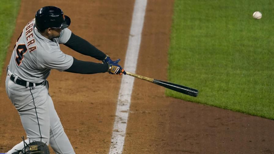 Tigres ganan con dos jonrones de Cabrera, incluido uno con bases llenas